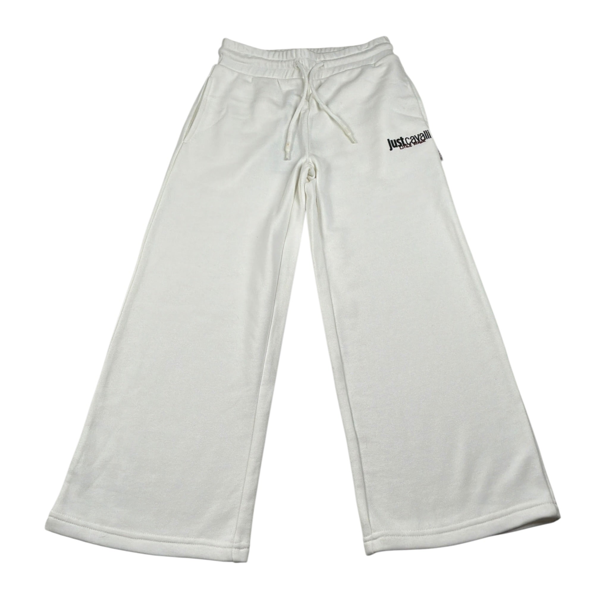 Just Cavalli Pantalone tinta unita Modello Palazzo Bianco per Bambina JGA26008PA BIANCO JUST CAVALLI 