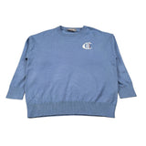 Just Cavalli Maglia Girocollo tinta unita con Logo Azzurro per Bambina JGA26011MA AZZURRO JUST CAVALLI 