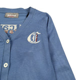 Just Cavalli Cardigan tinta unita con Logo Azzurro per Bambina JGA26012CD AZZURRO JUST CAVALLI 