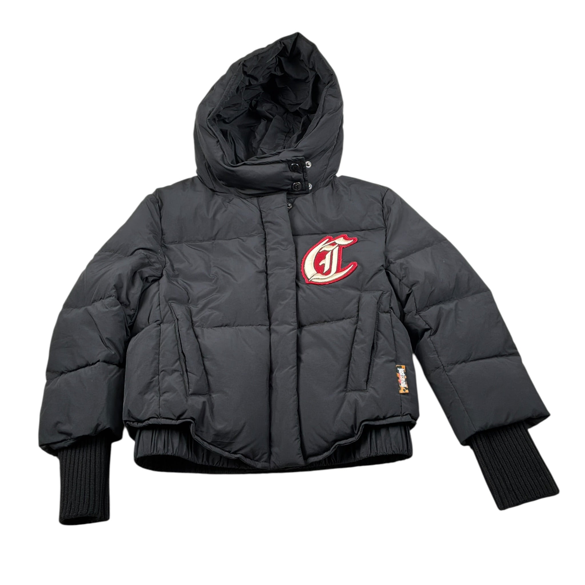 Just Cavalli Giubbino tinta unita con Cappuccio Nero per Bambina JGA26013PI NERO JUST CAVALLI 