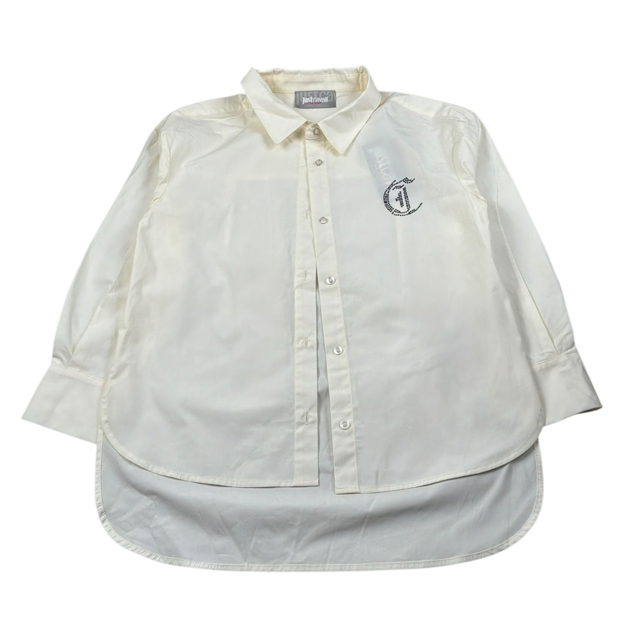 Just Cavalli Mini Abito tinta unita Manical Unga Panna per Bambina JGA26016VE PANNA JUST CAVALLI 