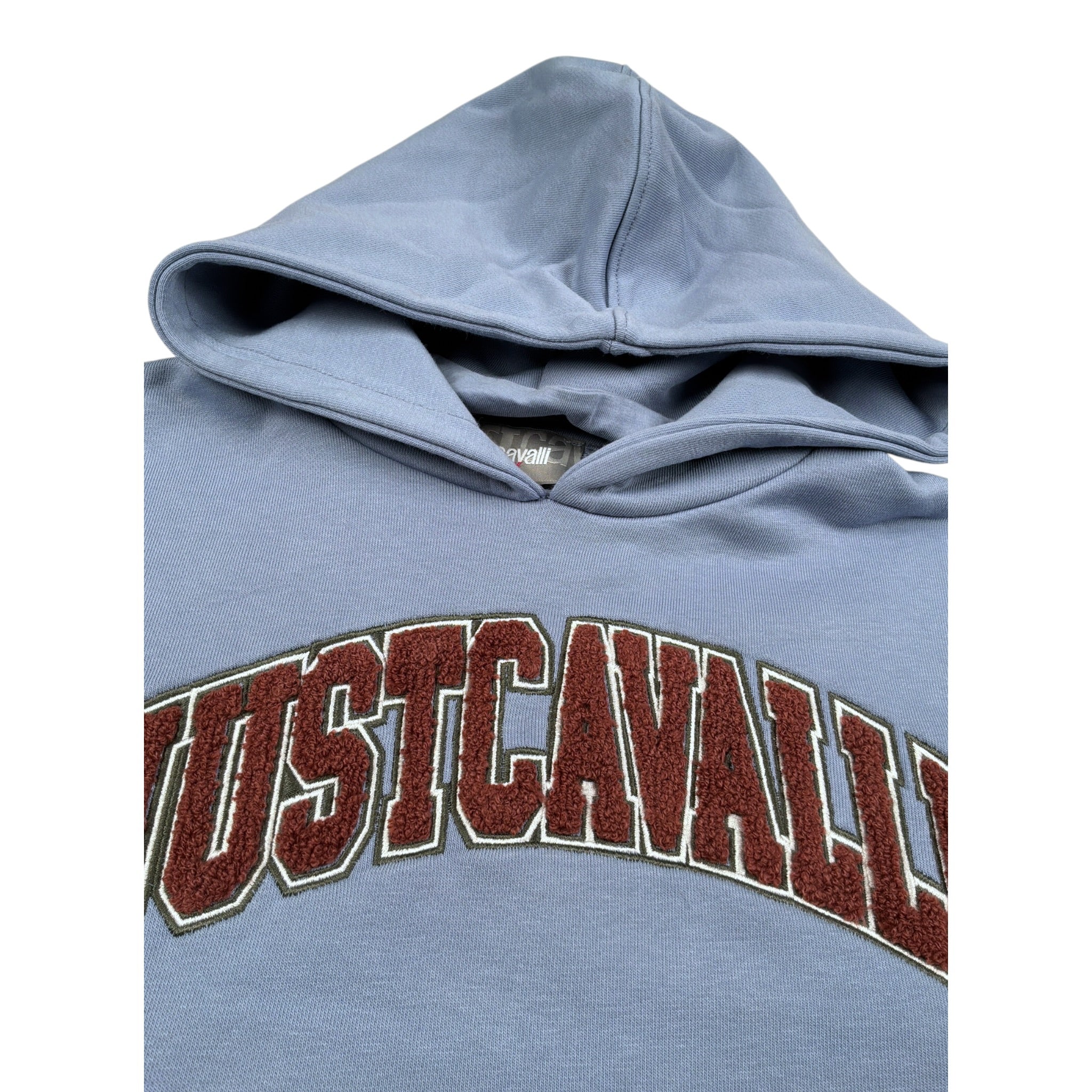 Just Cavalli Felpa Chiusa con Cappuccio tinta unita Azzurro per Bambino JGA26021FE AZZURRO JUST CAVALLI 