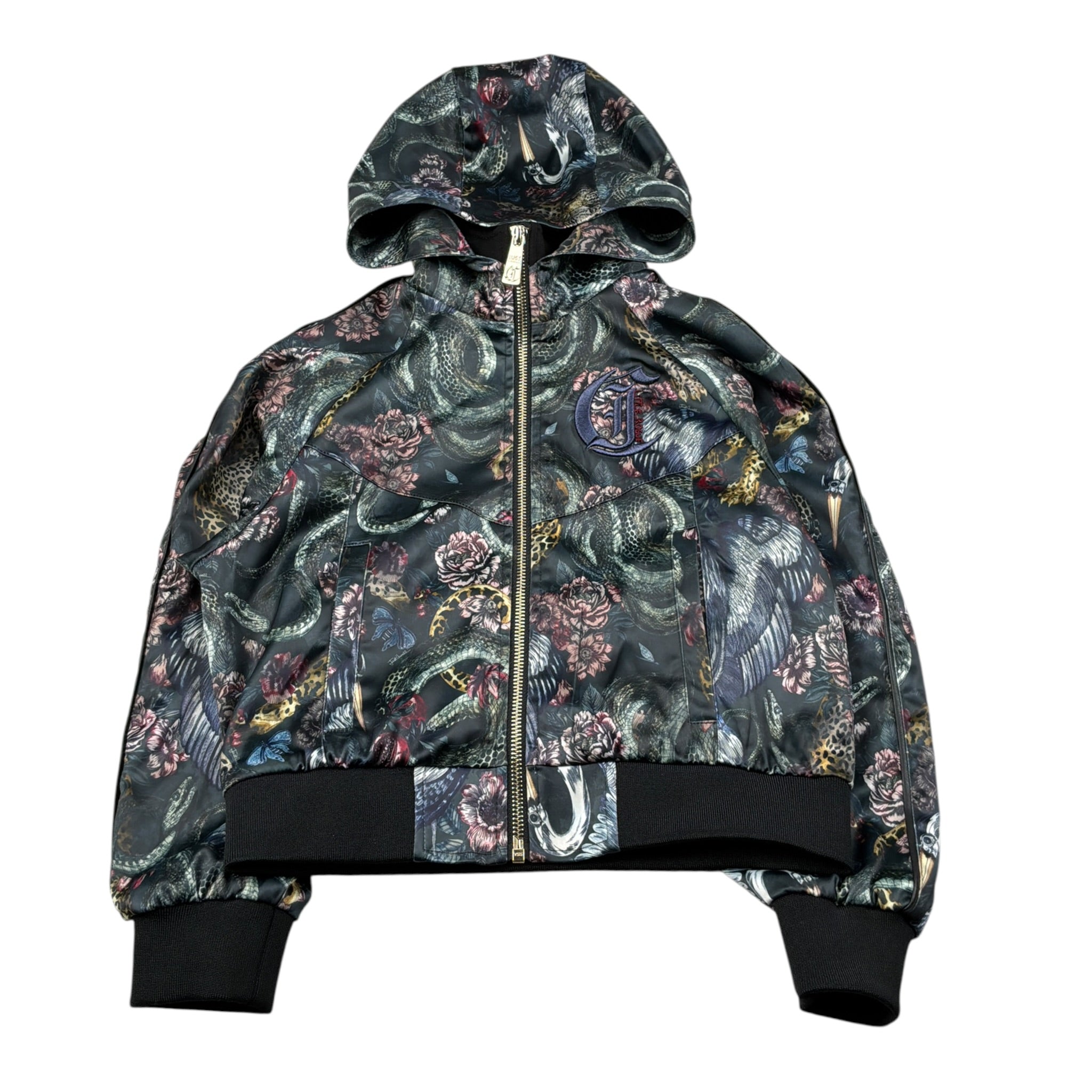 Just Cavalli Felpa con Zip E Cappuccio Stampa Fantasia Multicolor per Bambina JGA26036FE MULTICOLOR JUST CAVALLI 