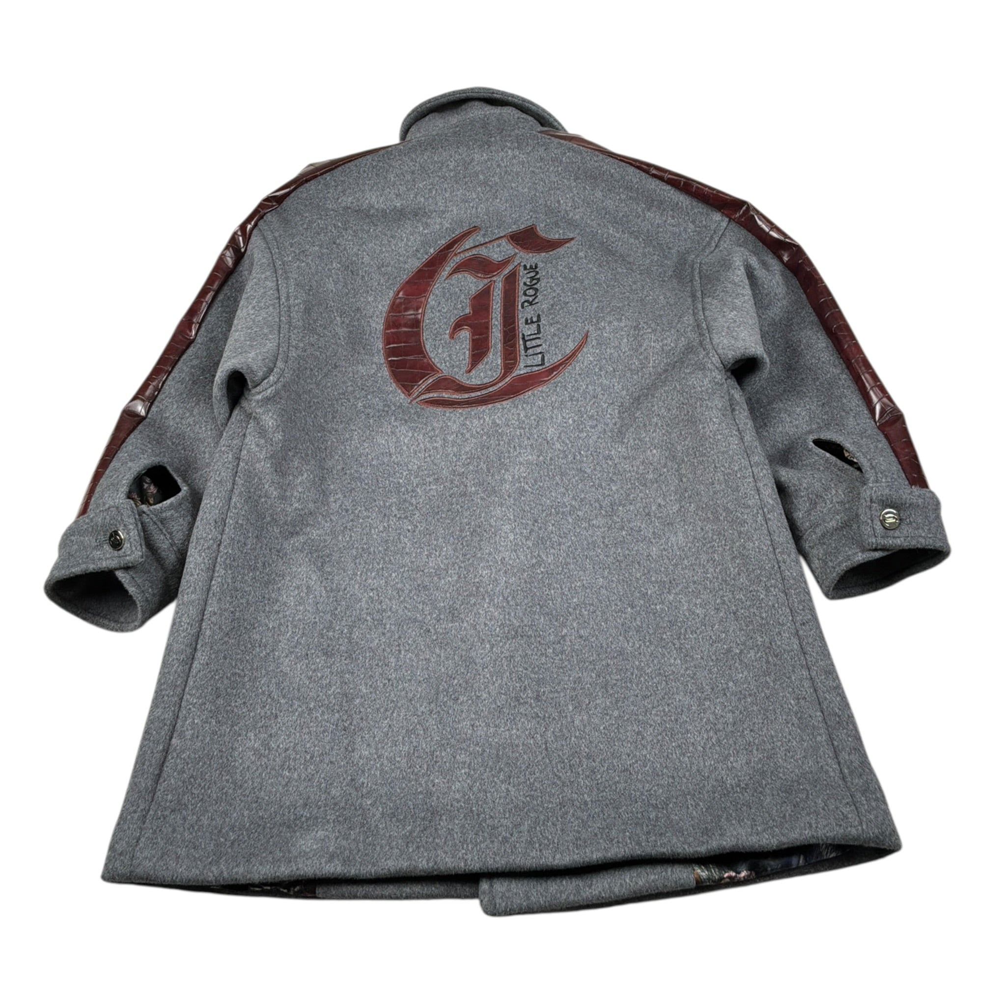Just Cavalli Cappotto tinta unita con Logo Grigio per Bambina JGA26046CP GRIGIO JUST CAVALLI 