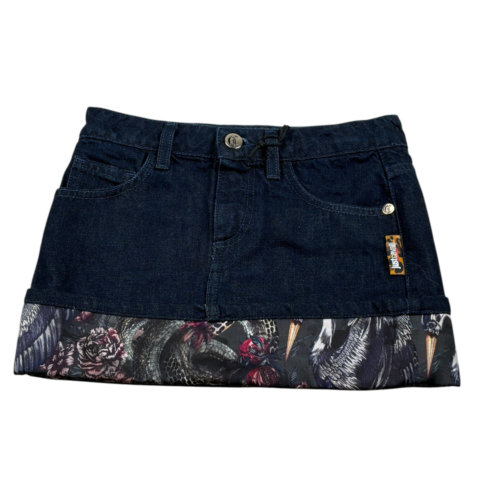 Just Cavalli Gonna In Denim tinta unita Blu per Bambina JGA26049GO BLU JUST CAVALLI 