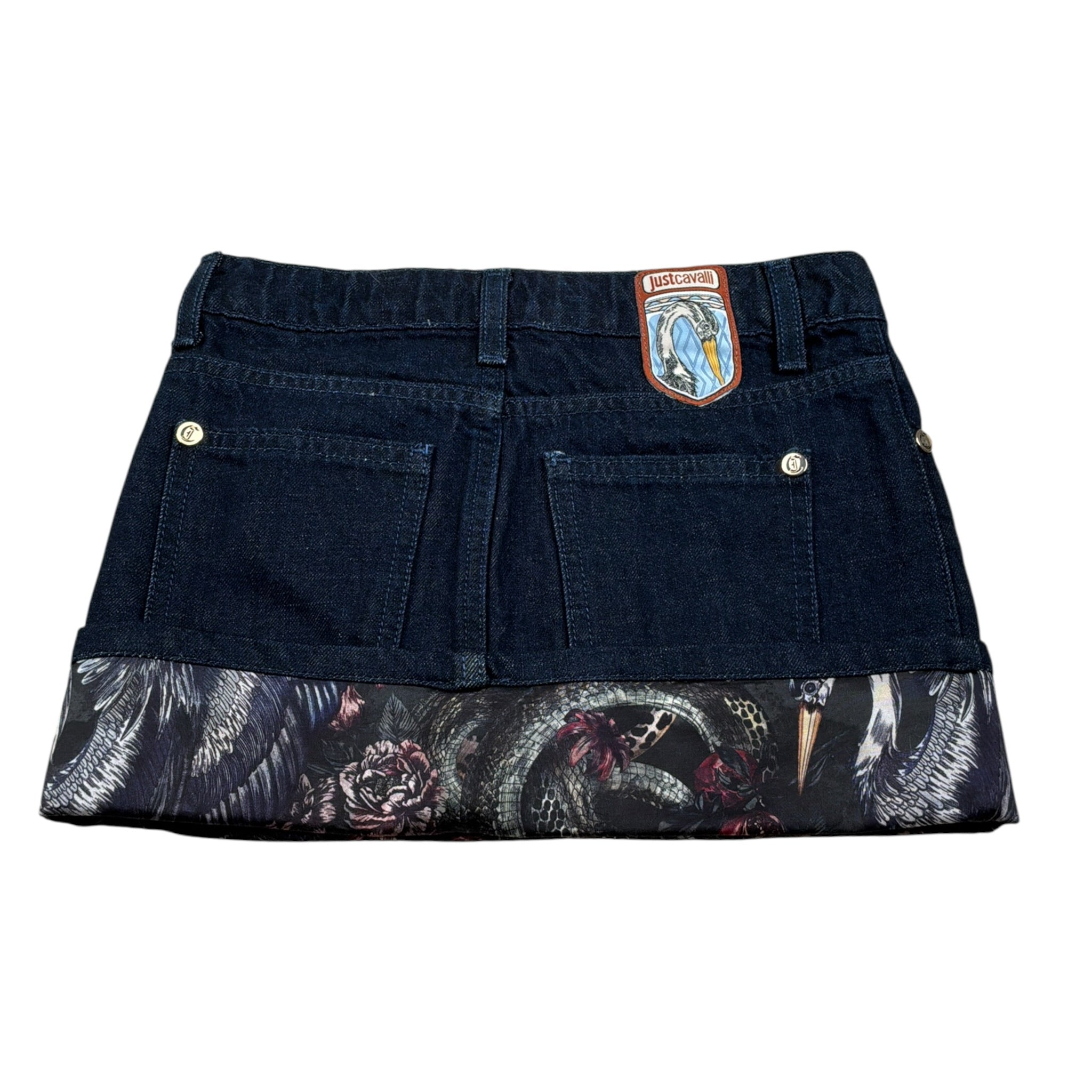 Just Cavalli Gonna In Denim tinta unita Blu per Bambina JGA26049GO BLU JUST CAVALLI 