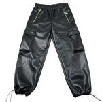 Just Cavalli Pantalone tinta unita In Ecopelle Nero per Bambina JGA26069PAP NERO JUST CAVALLI 