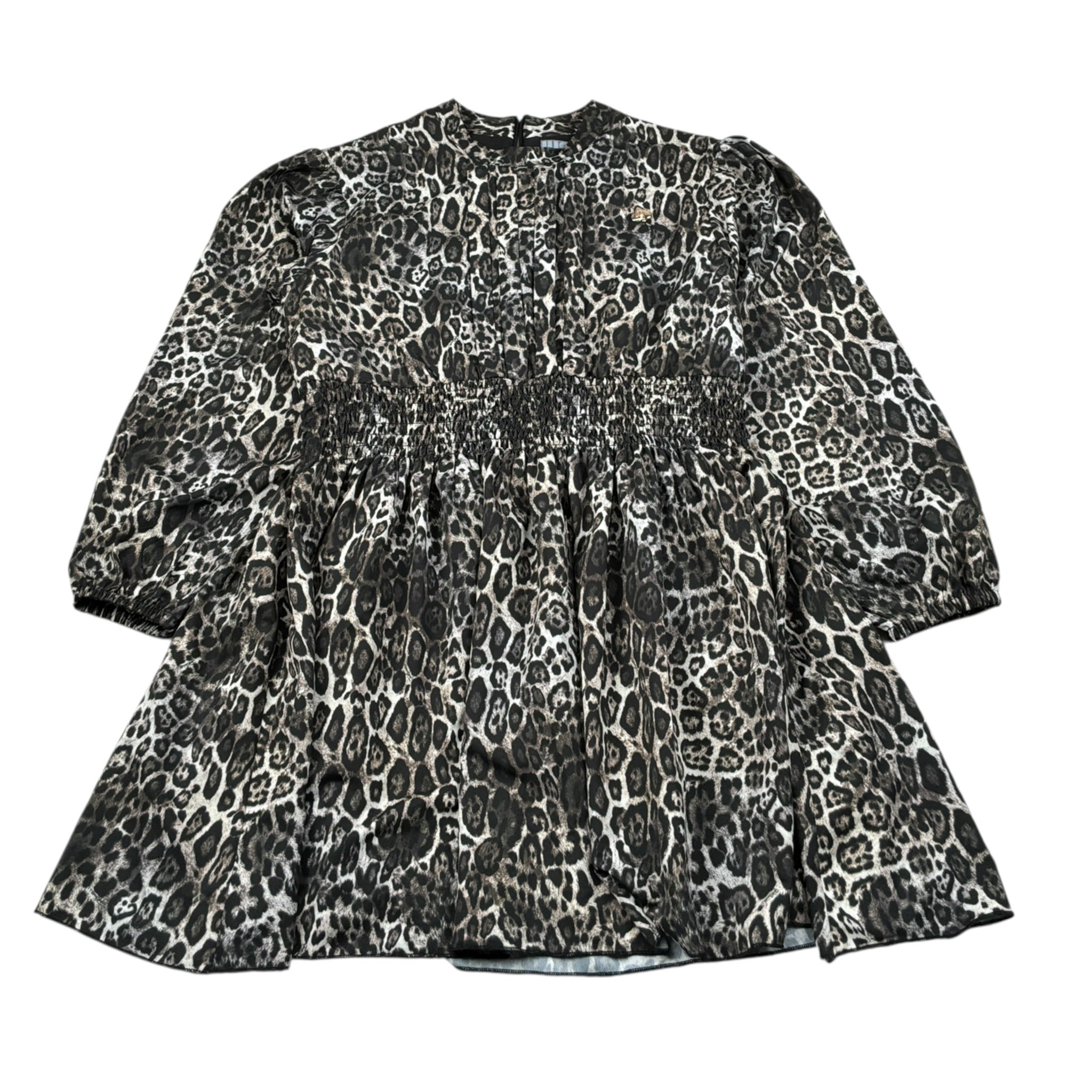 Just Cavalli Abito Manica Lunga Stampa Maculata Nero per Bambina JGA26073VE NERO JUST CAVALLI 