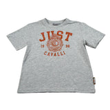 Just Cavalli T-Shirt Girocollo tinta unita con Stampa Grigio per Bambina JGA26105TS GRIGIO JUST CAVALLI 