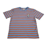 Just Cavalli T-Shirt Fantasia A Righe con Logo Azzurro per Bambina JGA26111TS AZZURRO JUST CAVALLI 