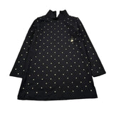 Just Cavalli Abito Manica Lunga tinta unita con Brillantini Nero per Bambina JGA26129VE NERO JUST CAVALLI 