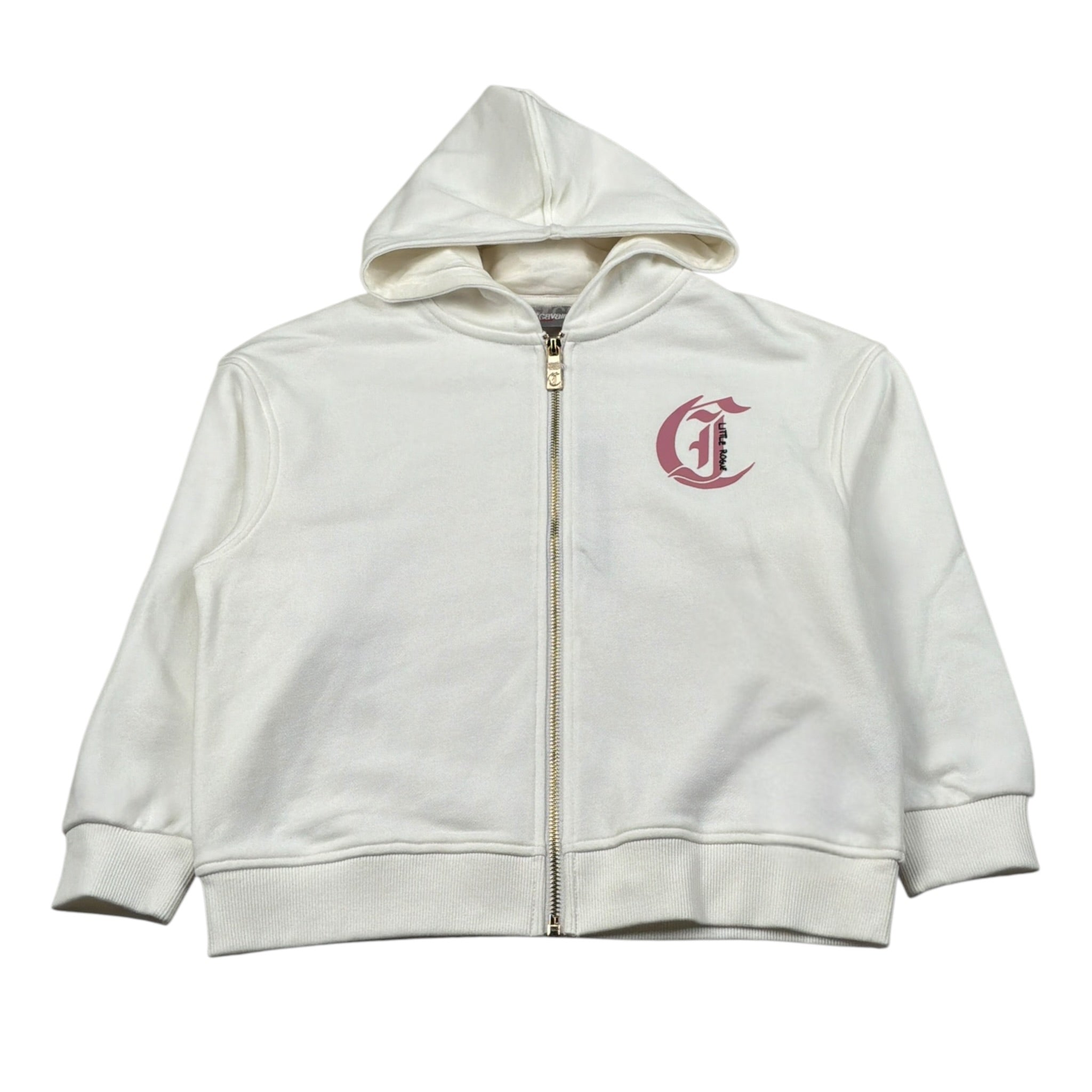 Just Cavalli Felpa con Zip E Cappuccio tinta unita Bianco per Bambina JGA26147FE BIANCO JUST CAVALLI 