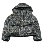 Just Cavalli Giubbino Stampa Fantasia con Cappuccio Nero per Bambina JGA26157PI NERO JUST CAVALLI 