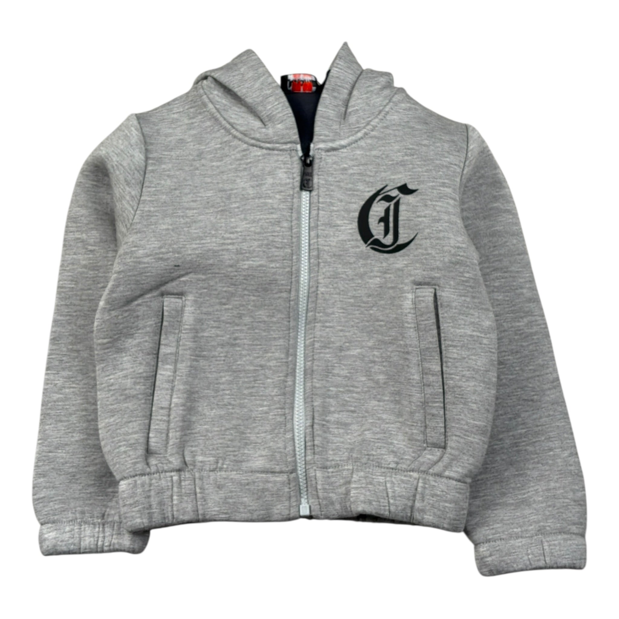 Just Cavalli Felpa tinta unita con Zip E Cappuccio Grigio per Neonato JIA26008FE GRIGIO JUST CAVALLI 