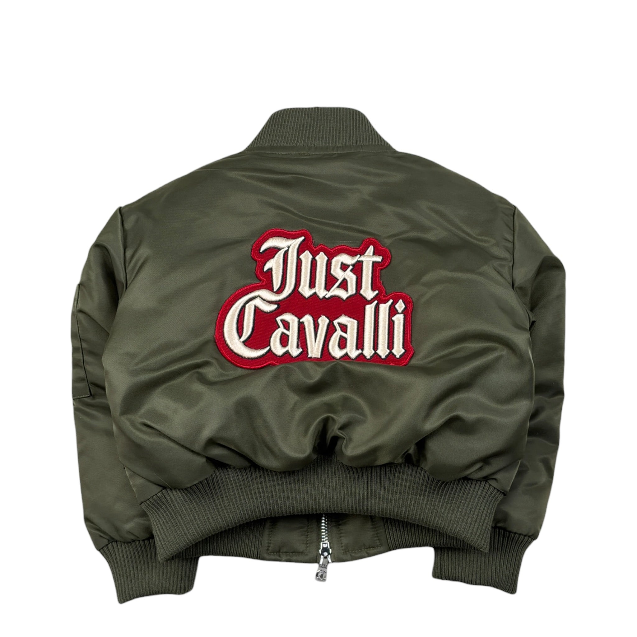 Just Cavalli Giubbino tinta unita con Zip Verde per Neonato JIA26009GB VERDE JUST CAVALLI 
