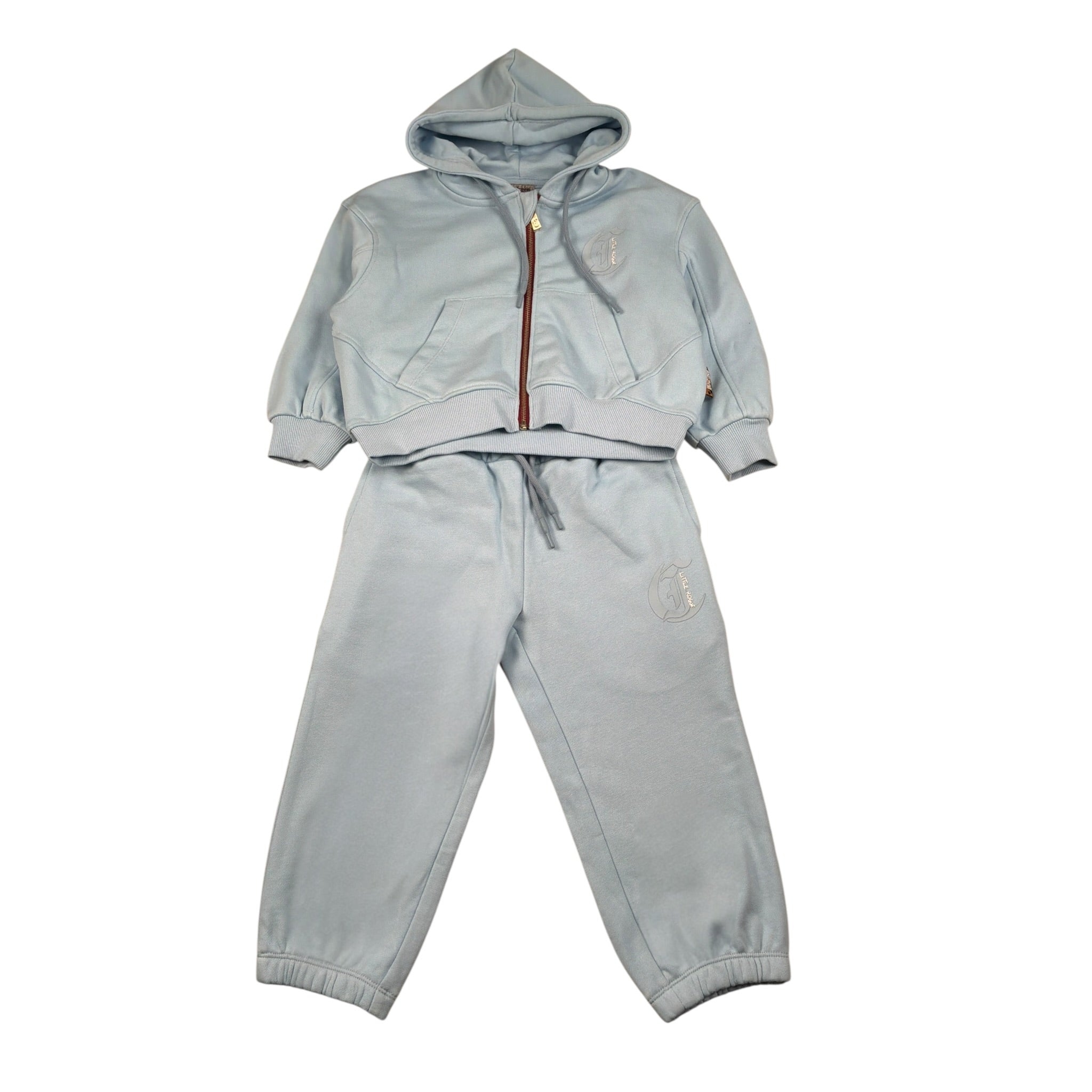 Just Cavalli Completo 2 Pezzi Felpa-Pantalone tinta unita Azzurro per Neonato JIA26011CF AZZURRO JUST CAVALLI 