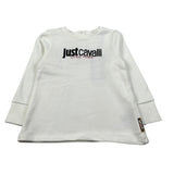 Just Cavalli Abito Manica Lunga tinta unita con Logo Bianco per Neonata JIA26012VE BIANCO JUST CAVALLI 