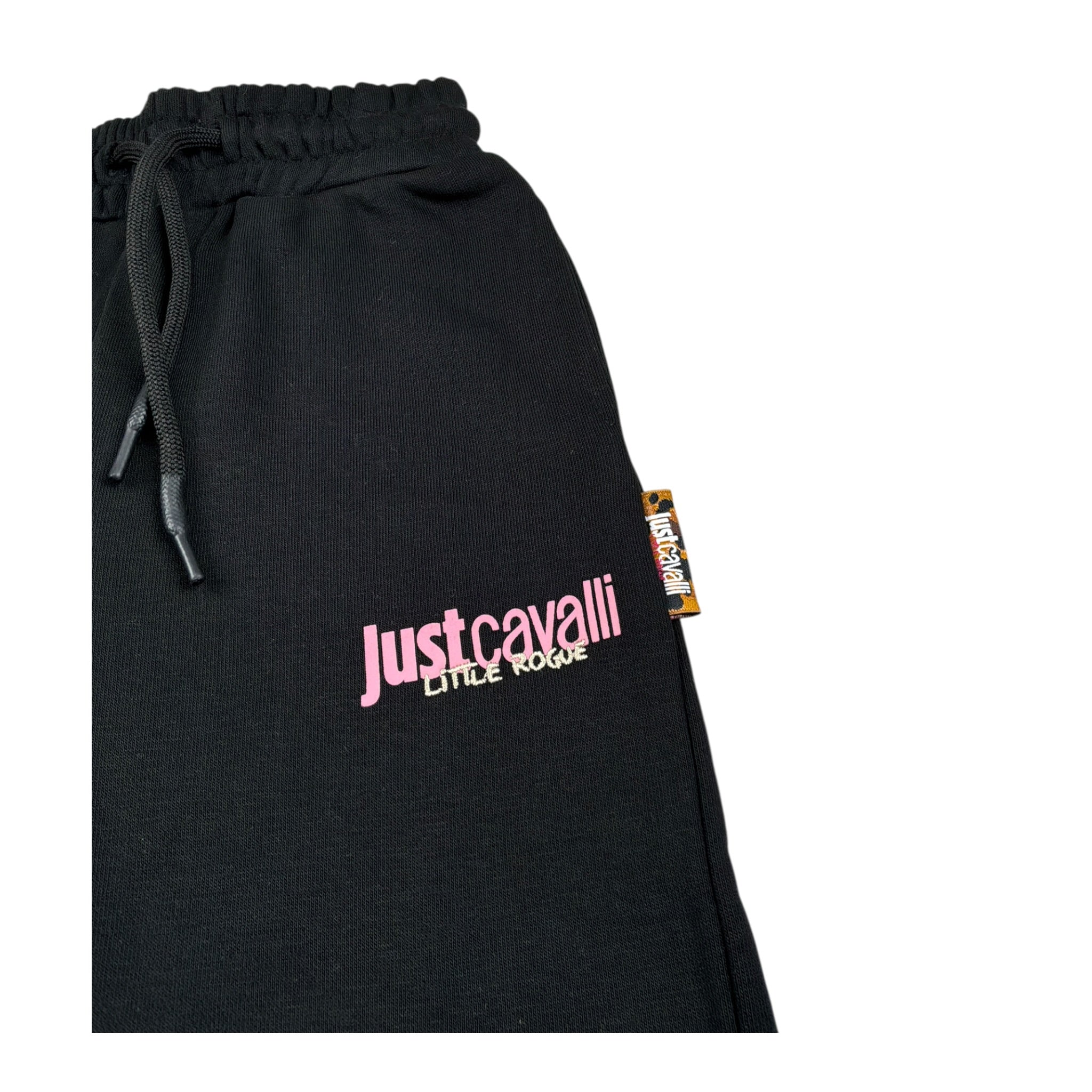 Just Cavalli Pantalone tinta unita Modello Palazzo Nero per Neonata JIA26017PA NERO JUST CAVALLI 