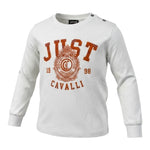 Just Cavalli Shirt tinta unita con Stampa Bianco per Neonato JIA26029TS BIANCO JUST CAVALLI 