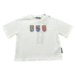 Just Cavalli T-Shirt tinta unita con Applicazioni Bianco per Neonato JIA26036TS BIANCO JUST CAVALLI 