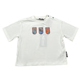 Just Cavalli T-Shirt tinta unita con Applicazioni Bianco per Neonato JIA26036TS BIANCO JUST CAVALLI 