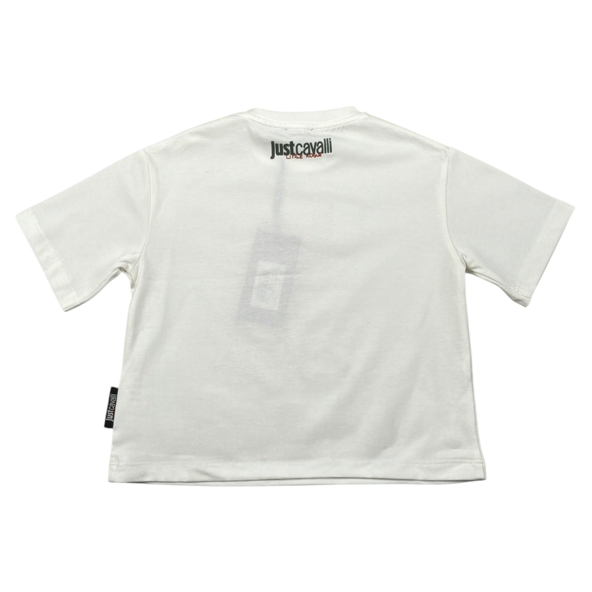 Just Cavalli T-Shirt tinta unita con Applicazioni Bianco per Neonato JIA26036TS BIANCO JUST CAVALLI 