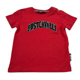 Just Cavalli T-Shirt Girocollo tinta unita con Ricami Rosso per Neonato JIA26053TSS ROSSO JUST CAVALLI 