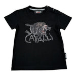 Just Cavalli T-Shirt tinta unita con Stampa Nero per Neonato JIA26054TS NERO JUST CAVALLI 