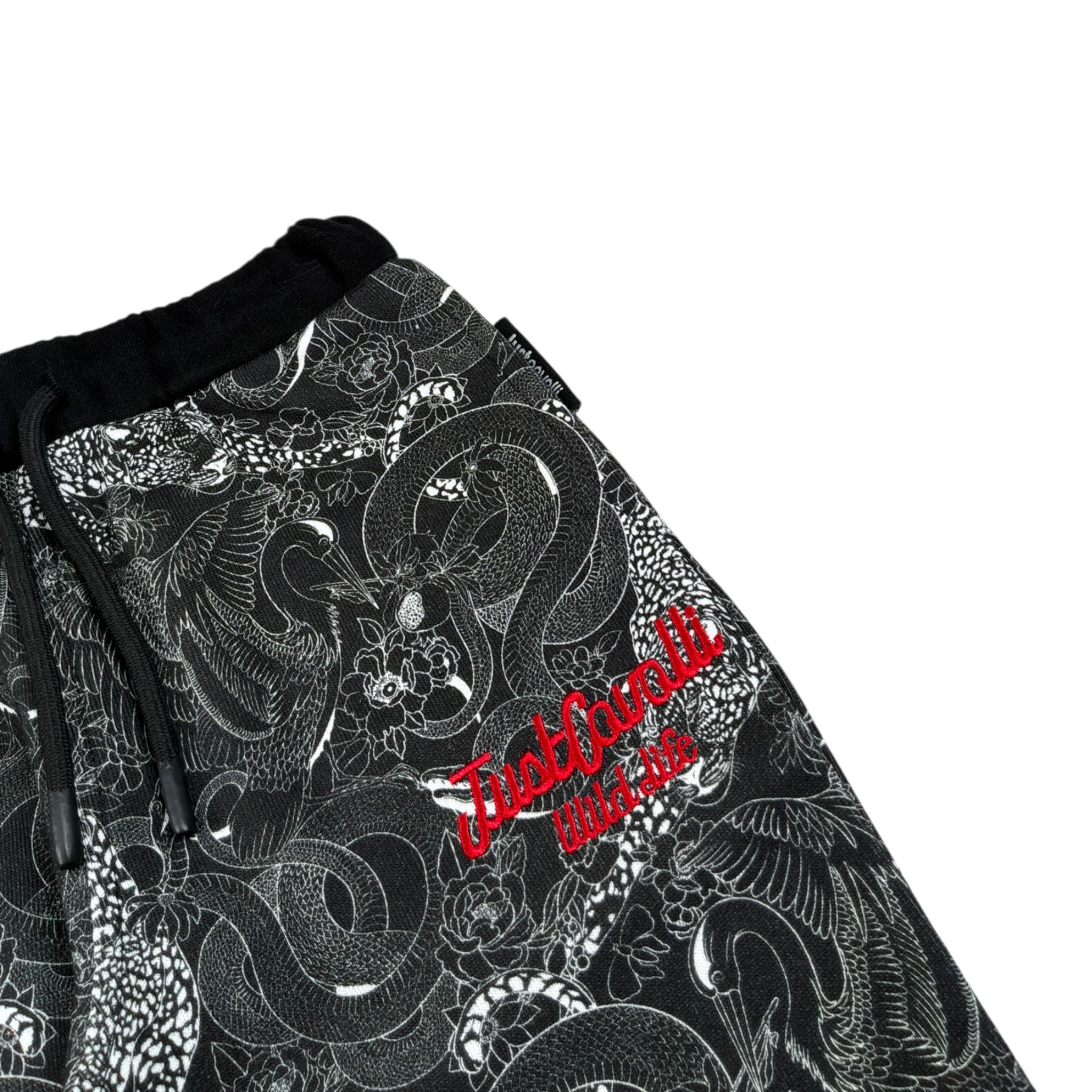 Just Cavalli Pantalone tinta unita con Fantasia Nero per Neonato JIA26056PA NERO JUST CAVALLI 