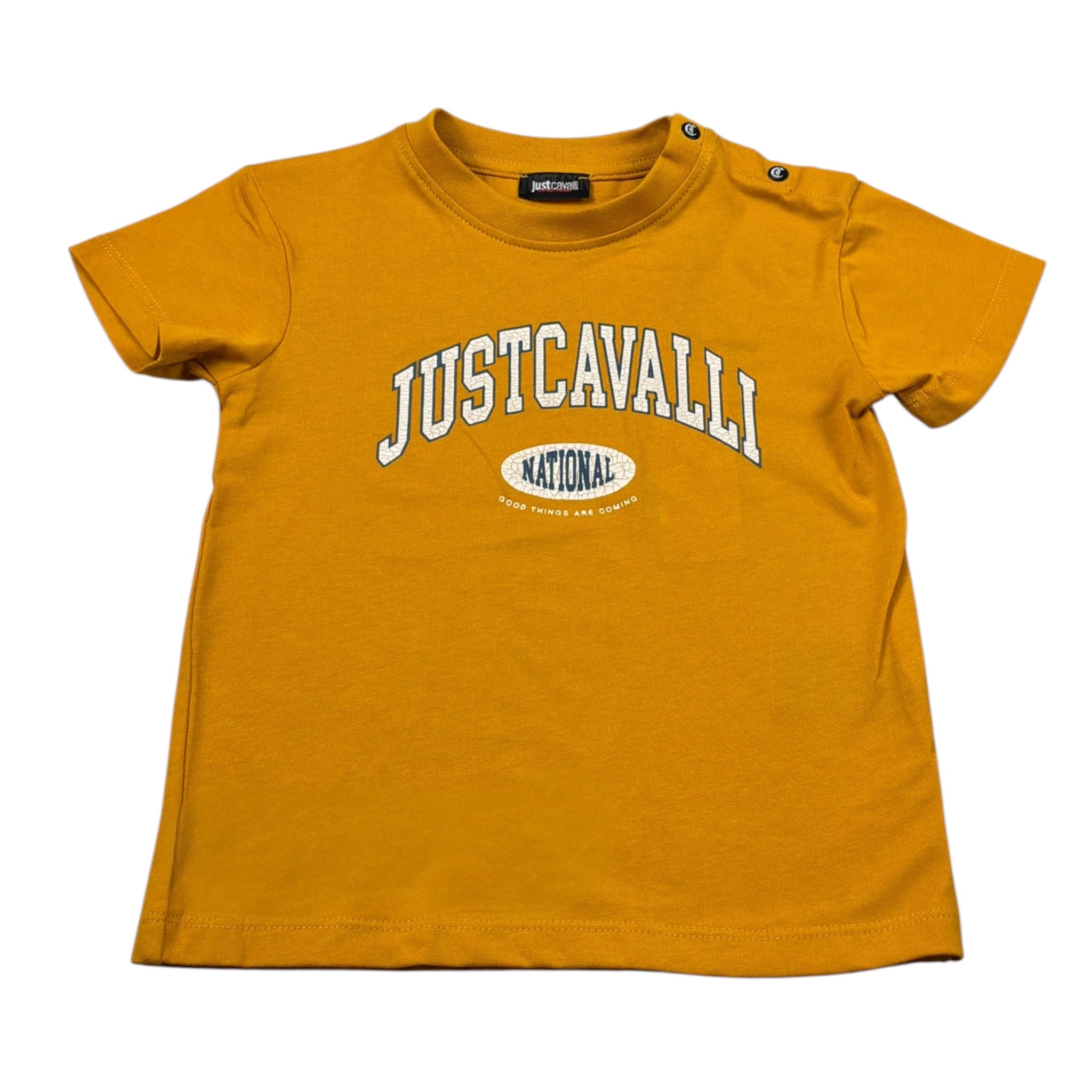 Just Cavalli T-Shirt Girocollo tinta unita con Logo Giallo per Neonato JIA26060TS GIALLO JUST CAVALLI 