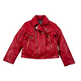 Just Cavalli Giubbino tinta unita In Ecopelle Rosso per Neonata JIA26075GB ROSSO JUST CAVALLI 