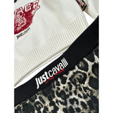 Just Cavalli Completo 2Pz Maglia-Leggins Bicolore Bianco per Neonata JIA26079CJ BIANCO JUST CAVALLI 