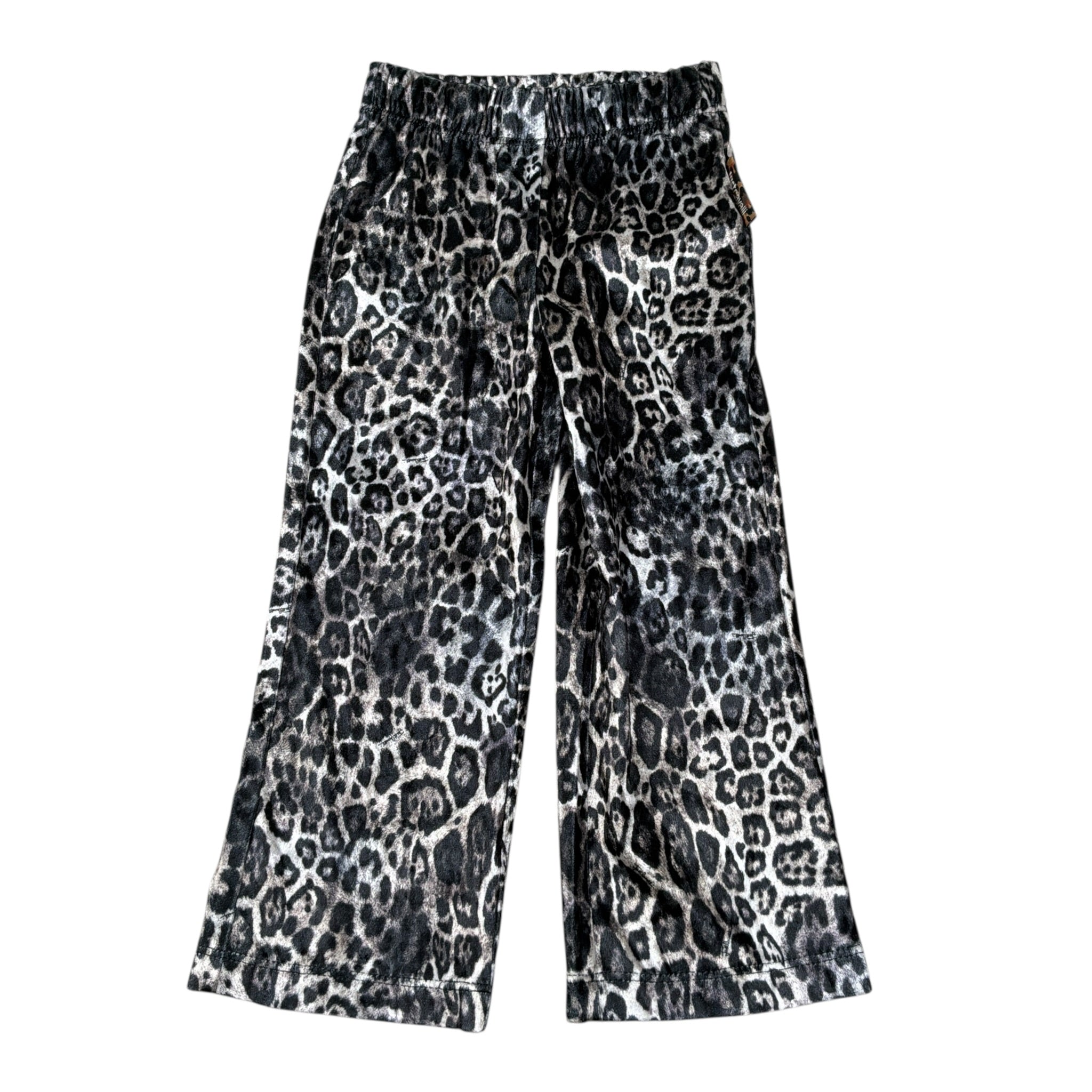 Just Cavalli Pantalone tinta unita con Fantasia Maculata Nero per Neonata JIA26086LE NERO JUST CAVALLI 