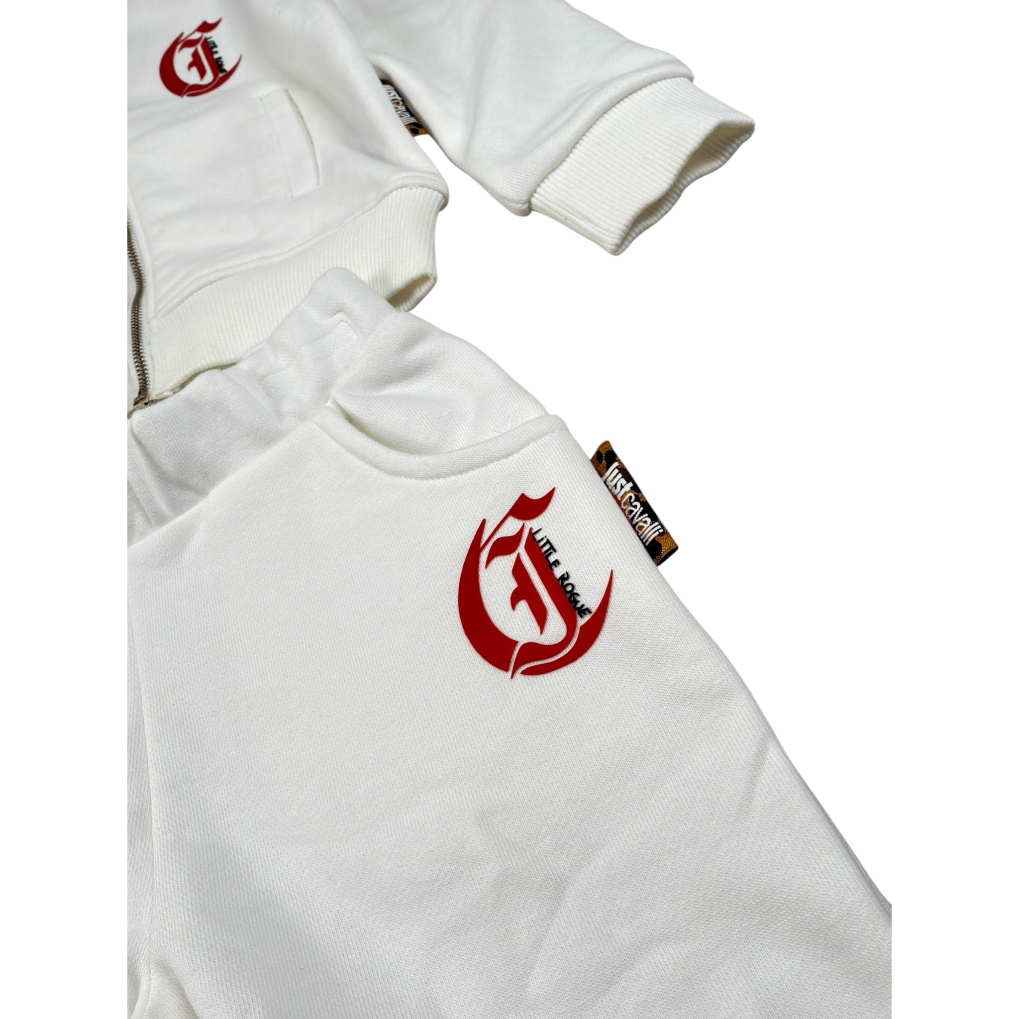 Just Cavalli Completo 2Pz Felpa-Pantalone Bianco per Neonato JIA26090CF BIANCO JUST CAVALLI 