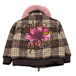Just Cavalli Giubbino Stampa Fantasia con Collo Pelliccia Marrone per Neonata JIA26092GB MARRONE JUST CAVALLI 