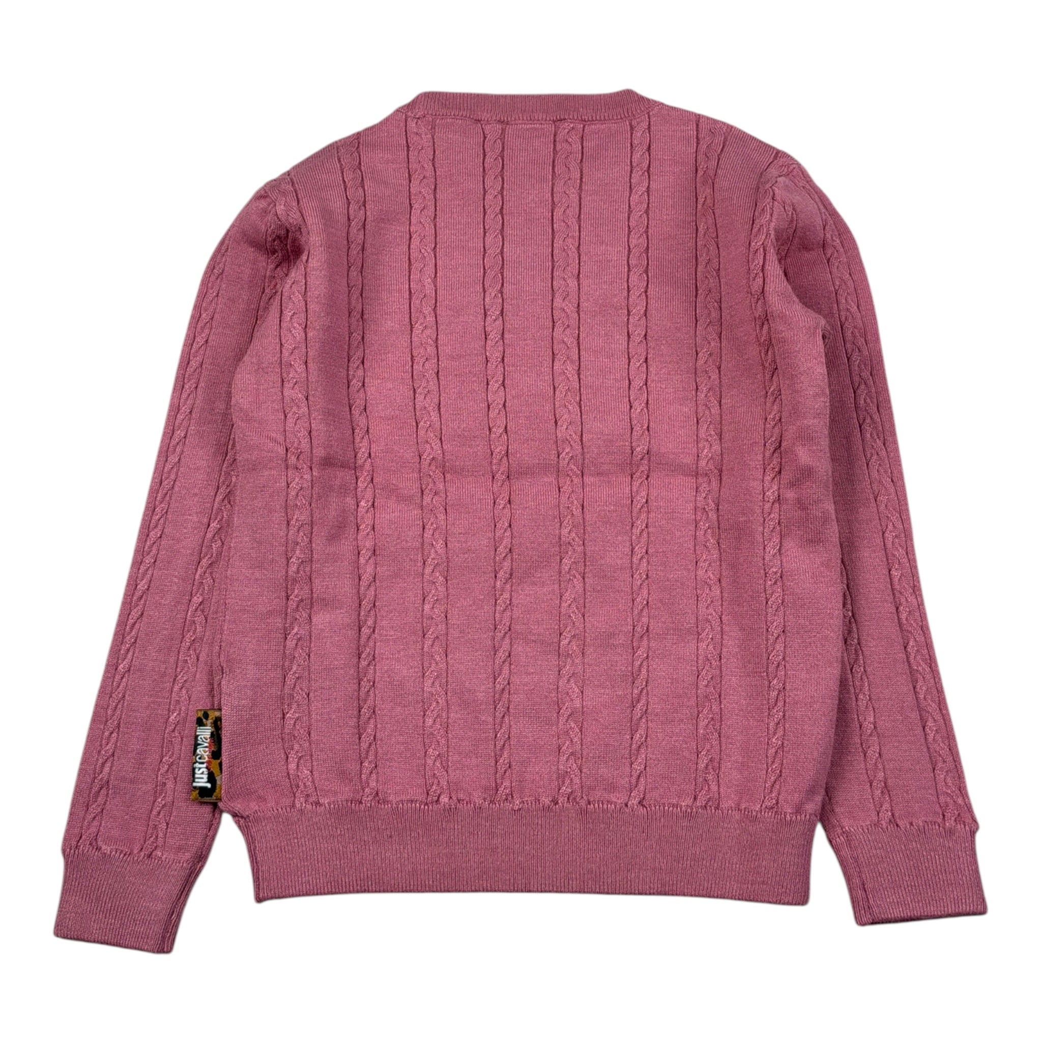 Just Cavalli Maglia tinta unita con Logo Rosa per Neonata JIA26093MA ROSA JUST CAVALLI 