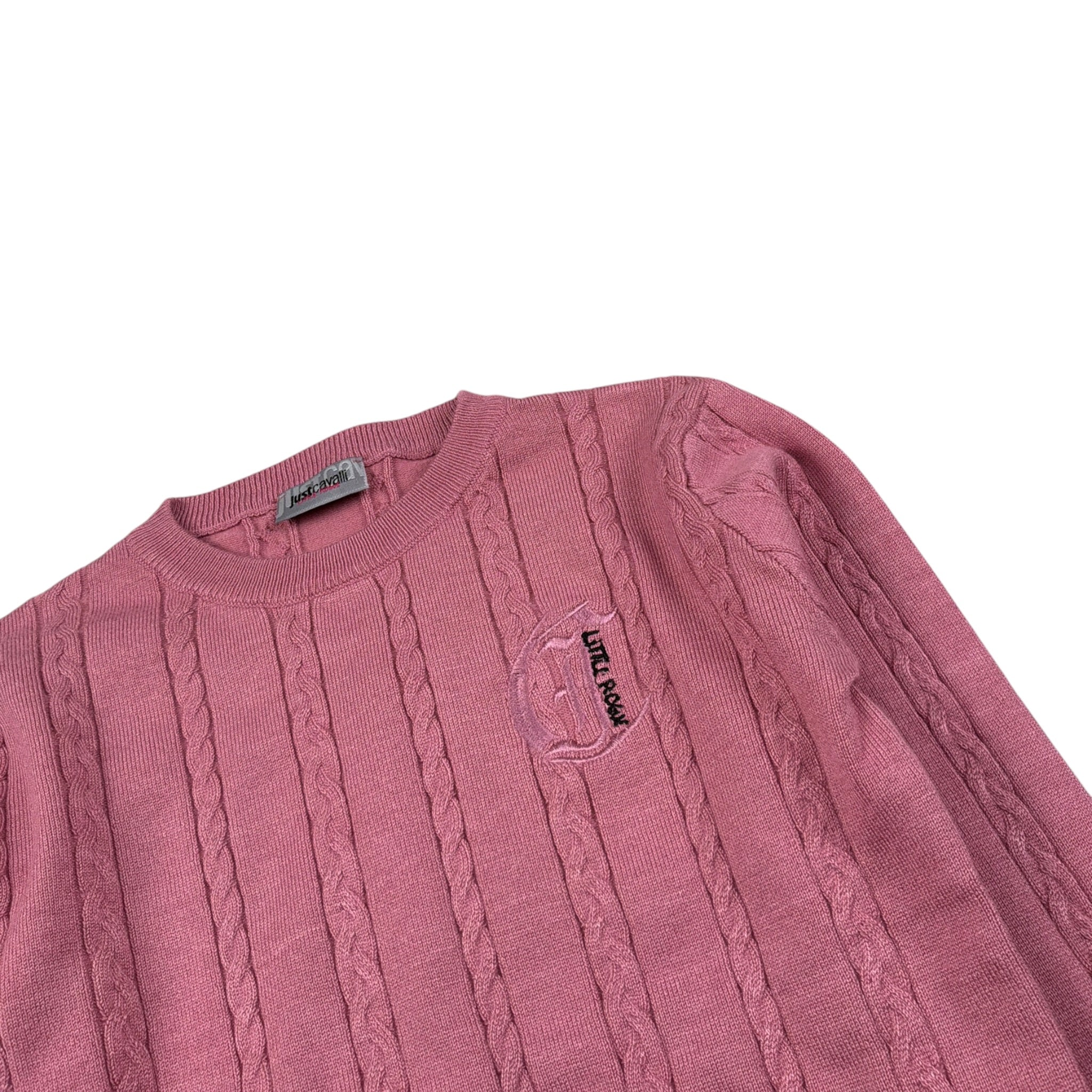 Just Cavalli Maglia tinta unita con Logo Rosa per Neonata JIA26093MA ROSA JUST CAVALLI 
