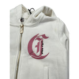 Just Cavalli Felpa con Zip E Cappuccio tinta unita con Logo Bianco per Neonata JIA26096FE BIANCO JUST CAVALLI 
