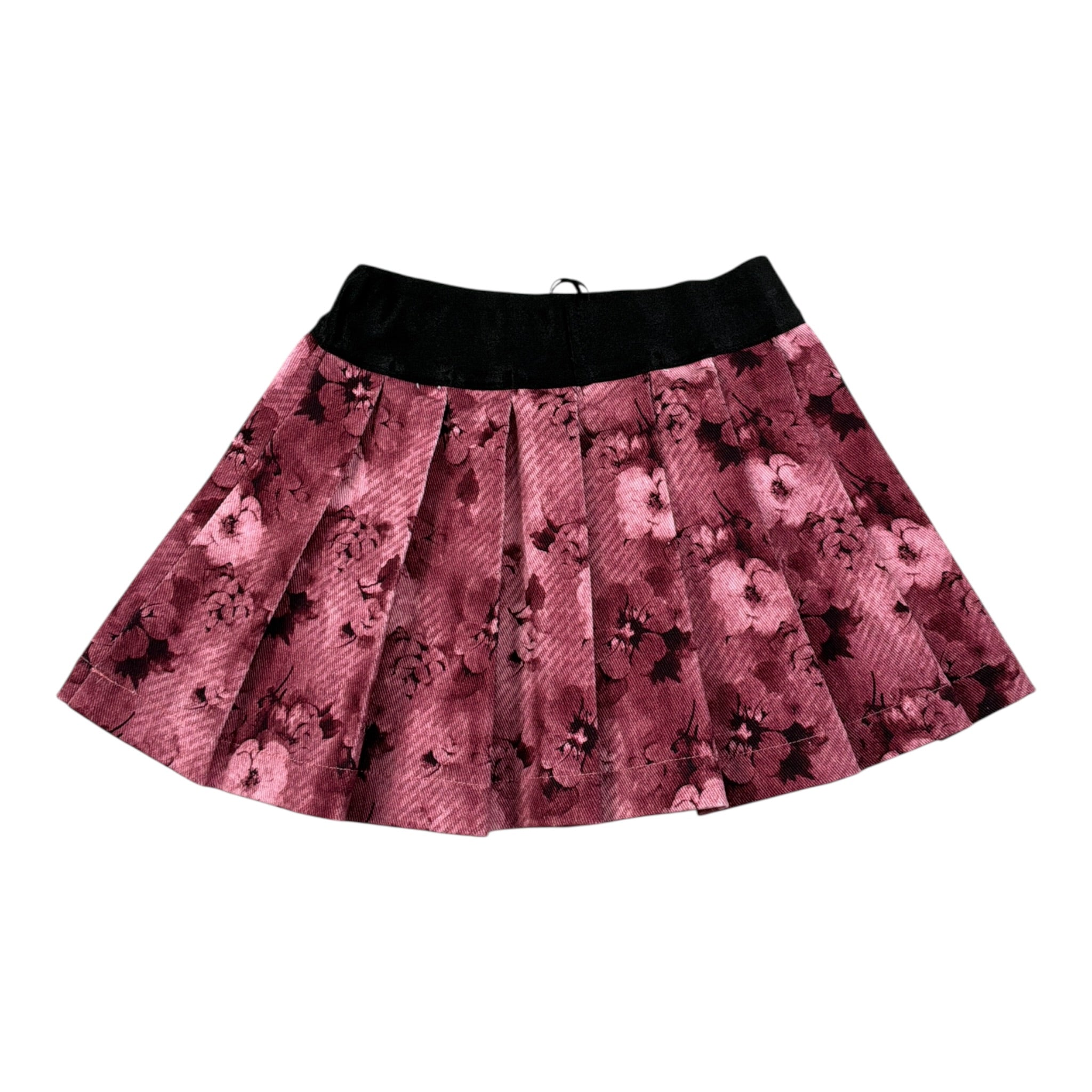 Just Cavalli Gonna tinta unita con Stampa Fiori Rosa per Neonata JIA26107GO ROSA  