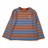 Just Cavalli Shirt Bicolore con Fantasia A Righe Azzurro per Neonato JIA26115TS AZZURRO JUST CAVALLI 