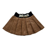 Just Cavalli Gonna tinta unita con Logo Marrone per Neonata JIA26118GO MARRONE JUST CAVALLI 