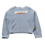 Just Cavalli Maglia Girocollo tinta unita con Logo Azzurro per Neonata JIA26123MA AZZURRO JUST CAVALLI 