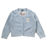 Just Cavalli Cardigan tinta unita con Stampa Azzurro per Neonato JIA26124CD AZZURRO JUST CAVALLI 