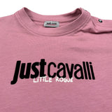 Just Cavalli T-Shirt Girocollo tinta unita con Logo Rosa per Neonata JIA603TS ROSA JUST CAVALLI 