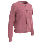 Just Cavalli Cardigan tinta unita In Maglia Rosa per Neonata JIA6102CD ROSA JUST CAVALLI 