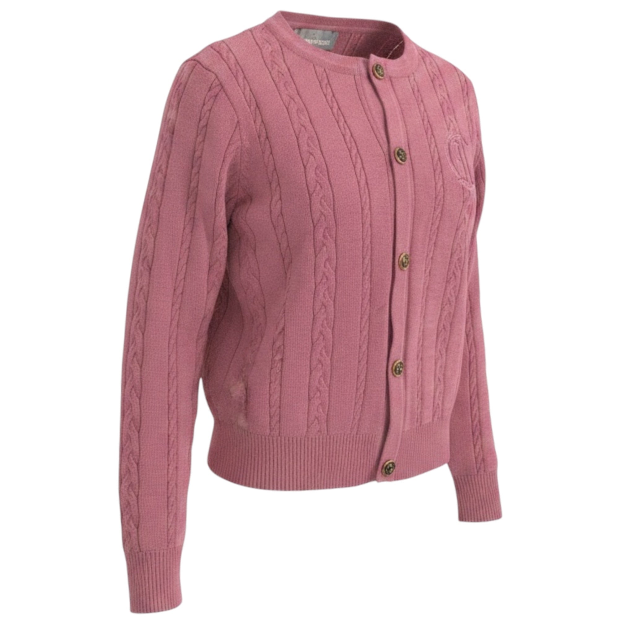 Just Cavalli Cardigan tinta unita In Maglia Rosa per Neonata JIA6102CD ROSA JUST CAVALLI 