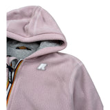 K-Way Felpa con Zip E Cappuccio tinta unita Rosa per Neonata K1124KW ROSA K-WAY 