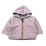 K-Way Felpa con Zip E Cappuccio tinta unita Rosa per Neonata K1124KW ROSA K-WAY 