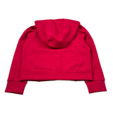 K-Way Felpa con Zip E Cappuccio tinta unita con Logo Fuxia per Bambina K1127LW FUXIA K-WAY 