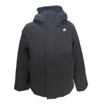 K-Way Giubbino tinta unita con Zip E Cappuccio Nero per Bambino K1128FWXX NERO K-WAY 
